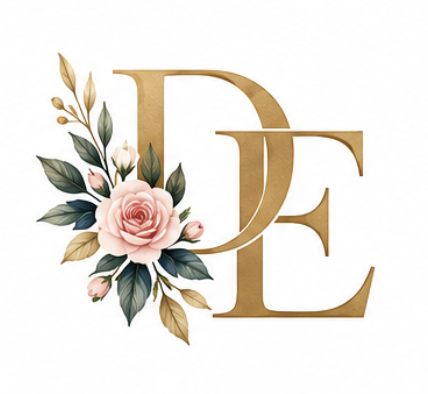 Floral DE monogram